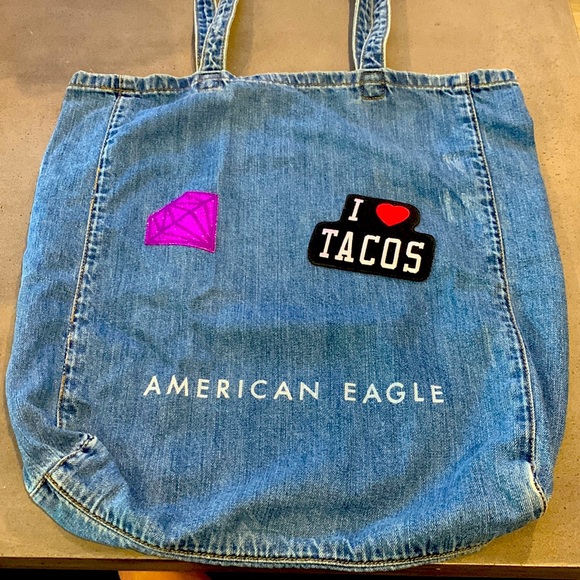 American Eagle Outfitters Handbags - American Eagle Denim Tote Bag